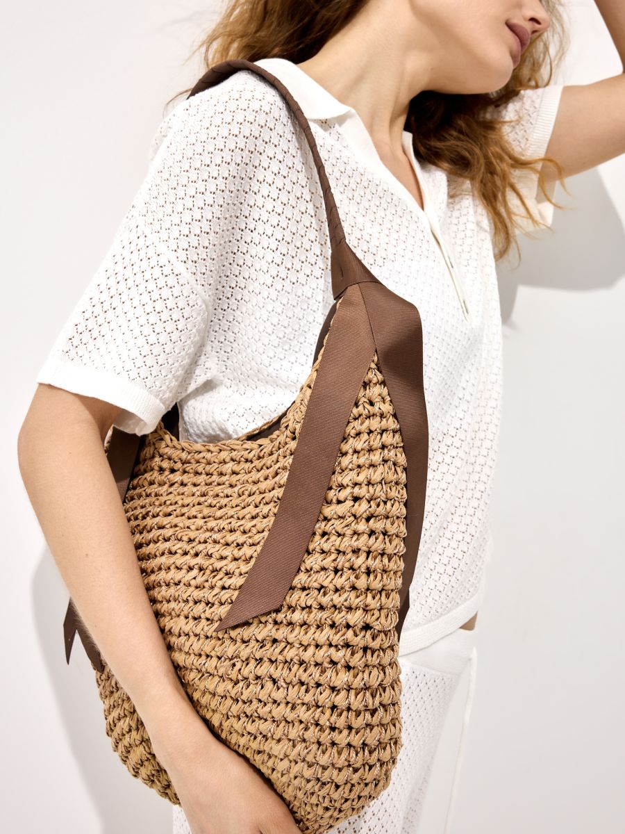 Torebka typu koszyk Torebka typu koszyk - beżowy - MOHITO