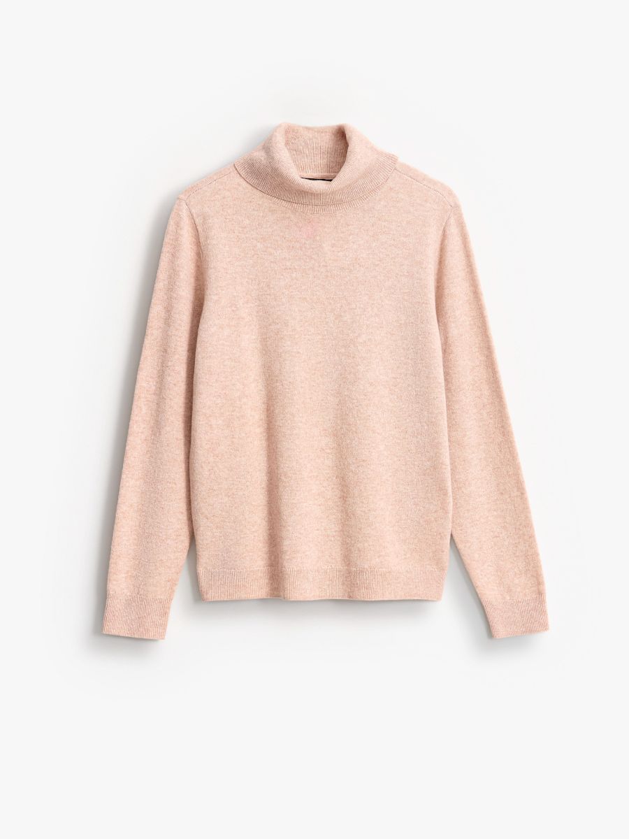 Wełniany beżowy golf - beżowy - MOHITO