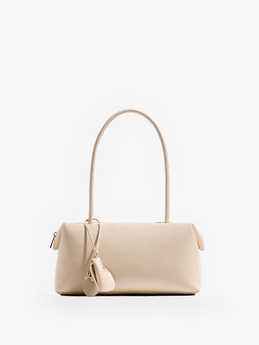 Torebka z brelokiem - beżowy - MOHITO