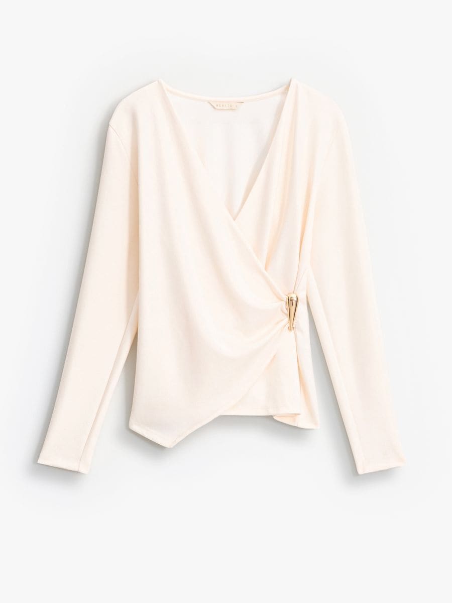 Bluza s prednjim dijelom na preklop