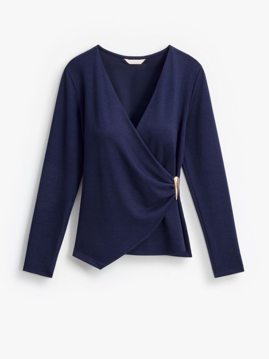 Bluza s prednjim dijelom na preklop