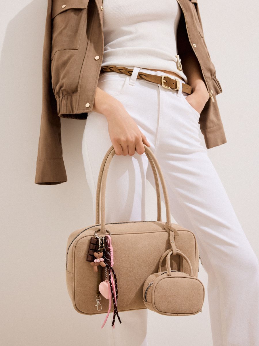 Torebka na ramię - beżowy - MOHITO