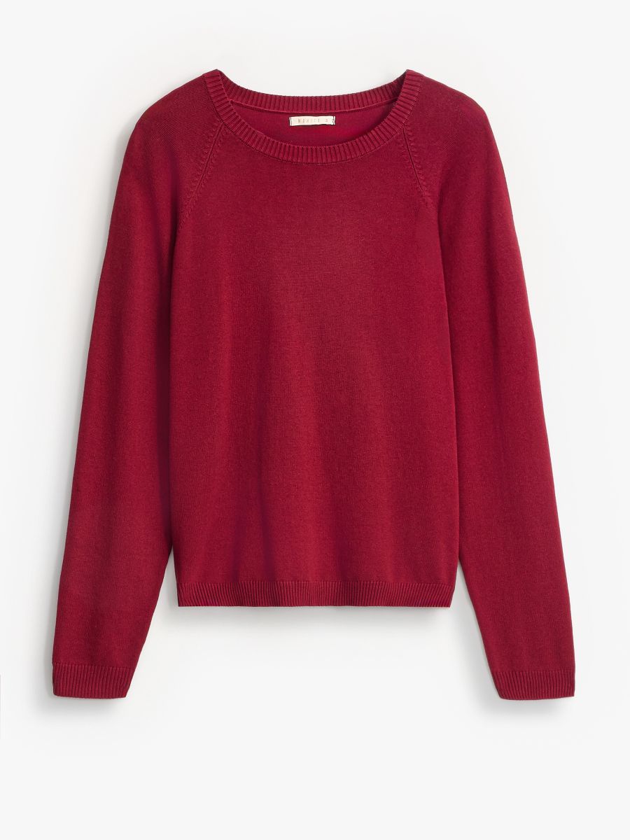 Sweter z wiskozą Sweter z wiskozą - kasztanowy - MOHITO
