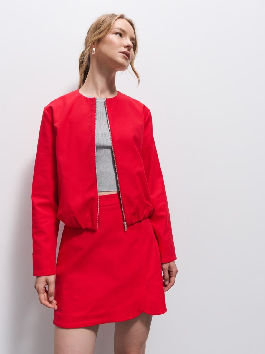 Geacă bomber - Roșu - MOHITO