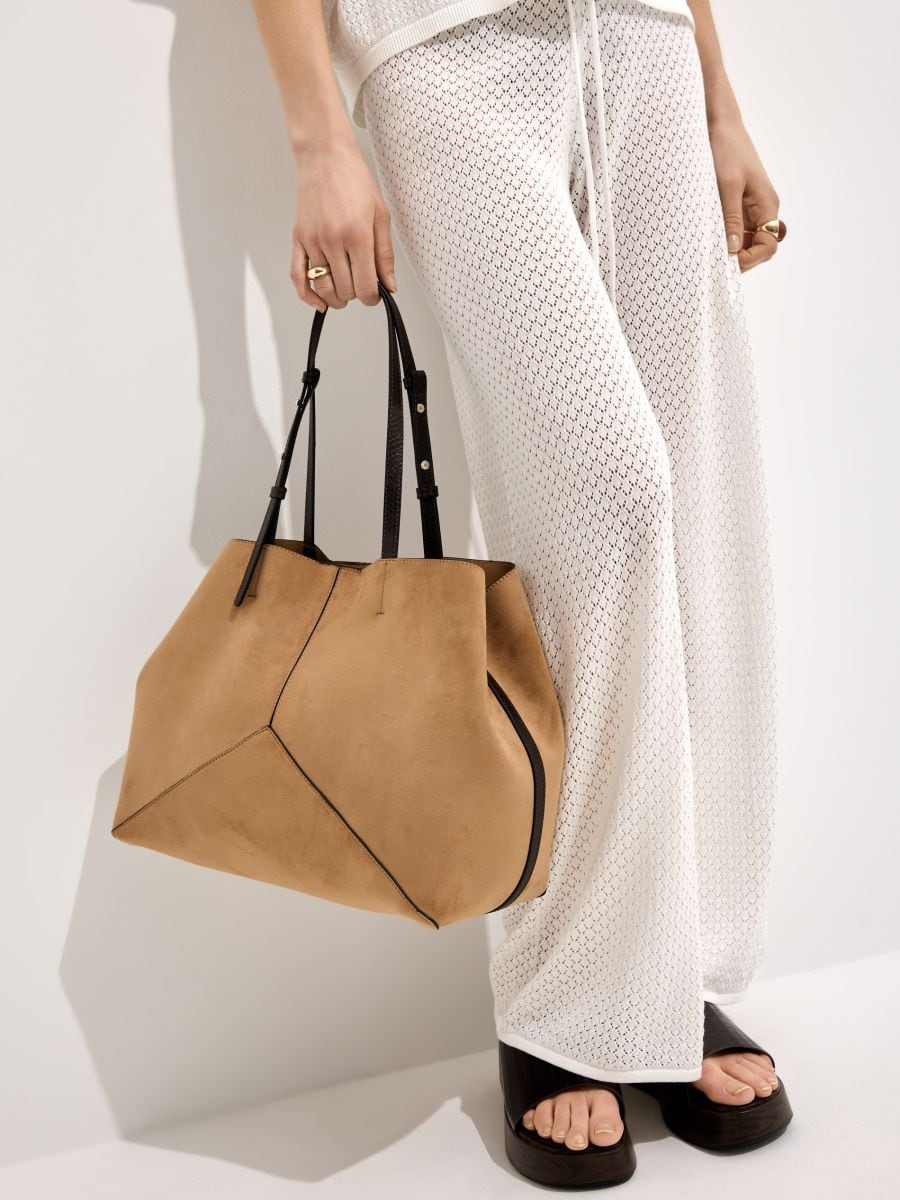 Torba shopper - beżowy - MOHITO