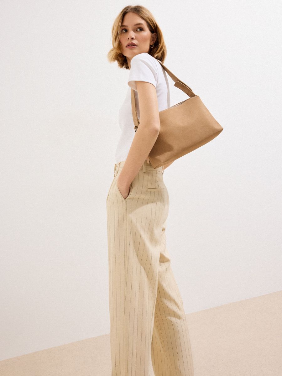 Torebka na ramię - beżowy - MOHITO