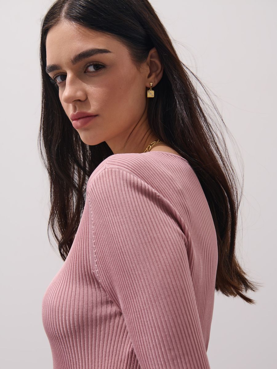 Pulover din viscoză Pulover din viscoză - Roz - MOHITO