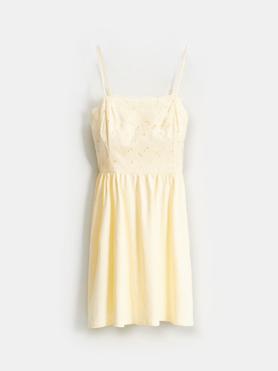 Sukienka mini Sukienka mini - żółty - MOHITO