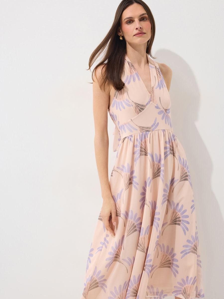 Rochie midi - Beige - MOHITO