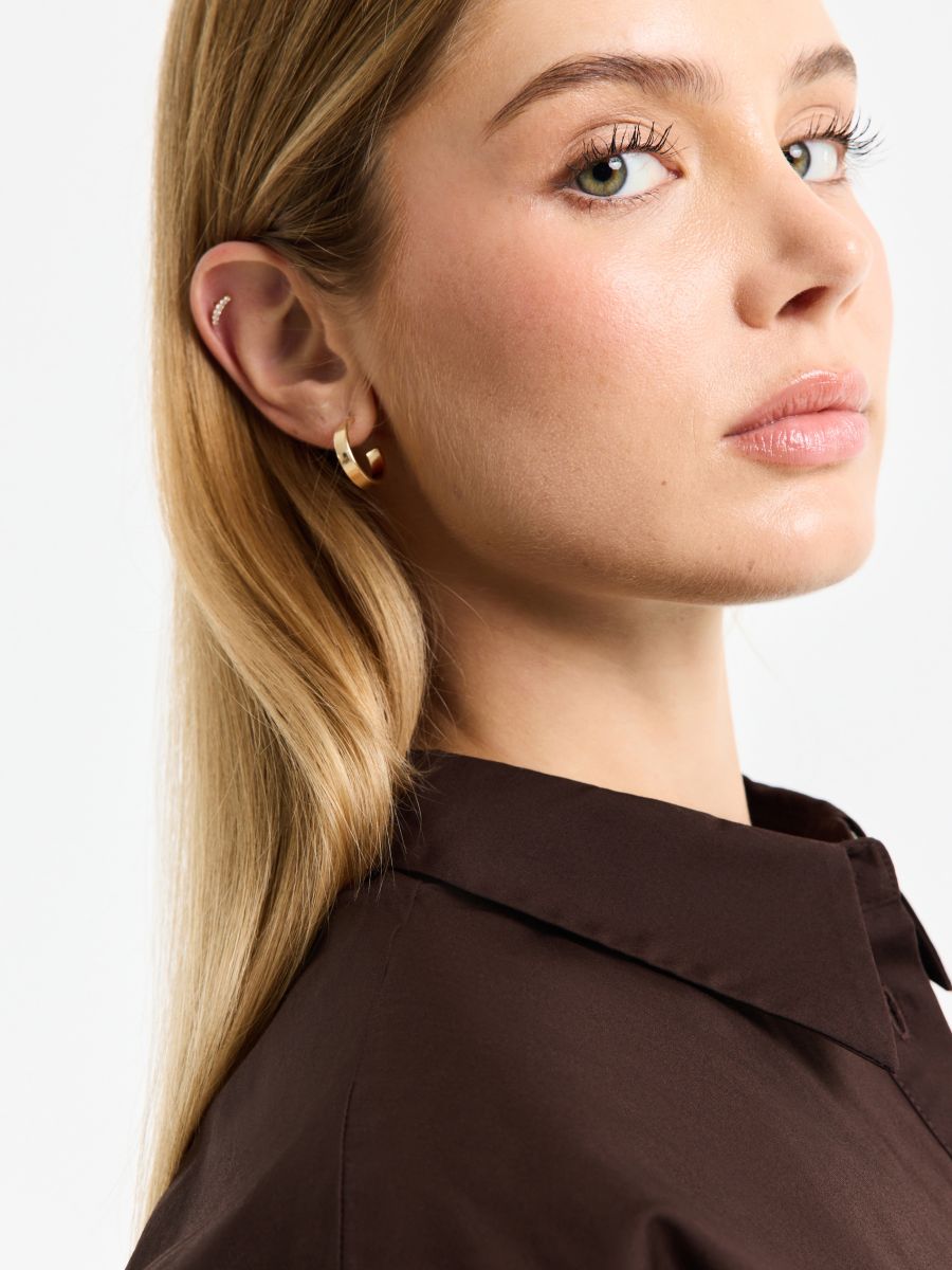 Zestaw kolczyków - złoty - MOHITO