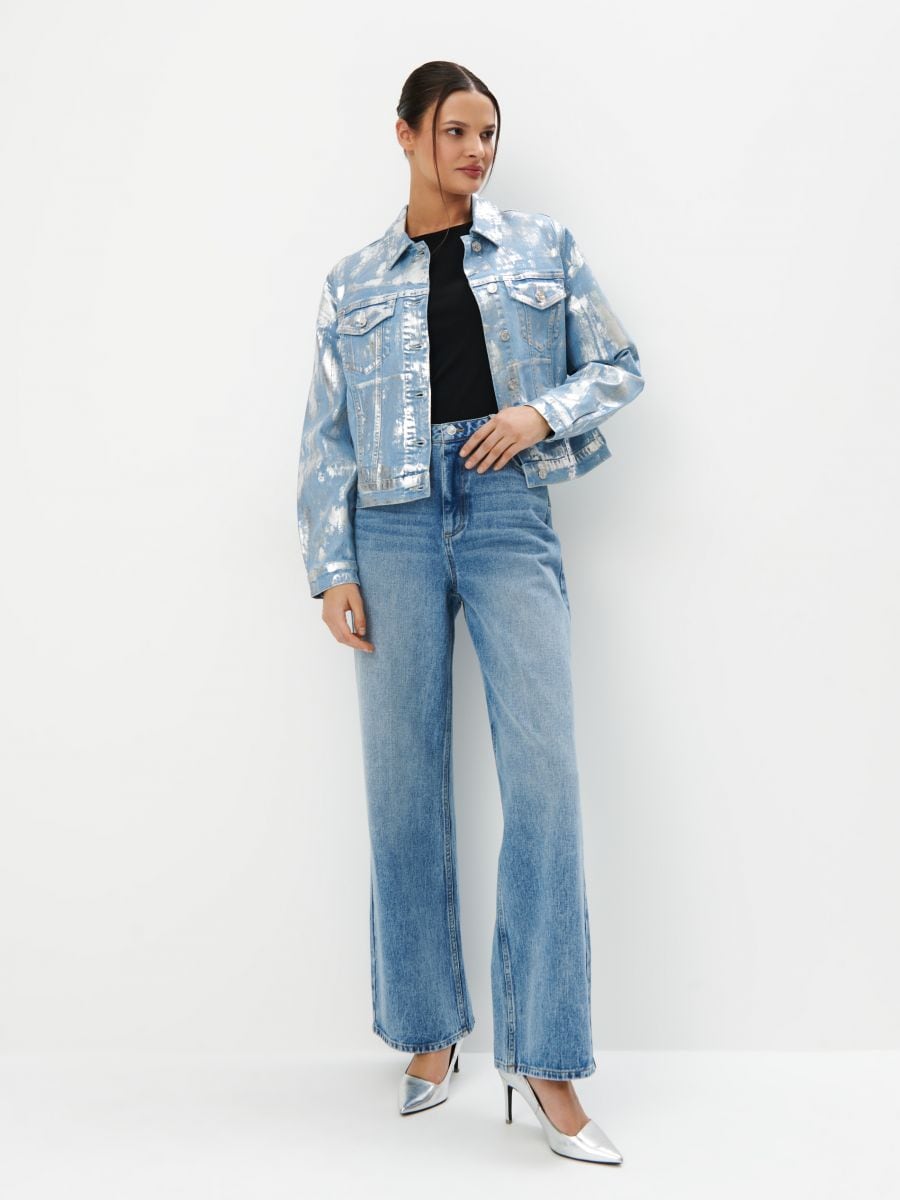 Jeans gamba ampia top