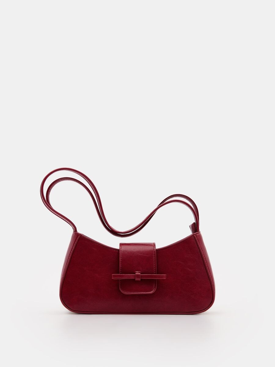 Red baguette bag hotsell