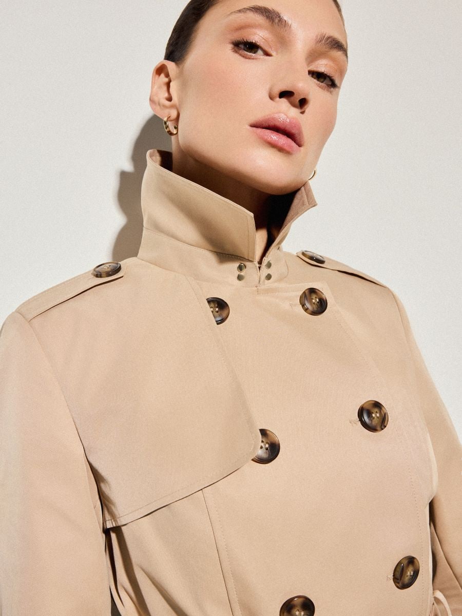 Trenci cu cordon - Beige - MOHITO