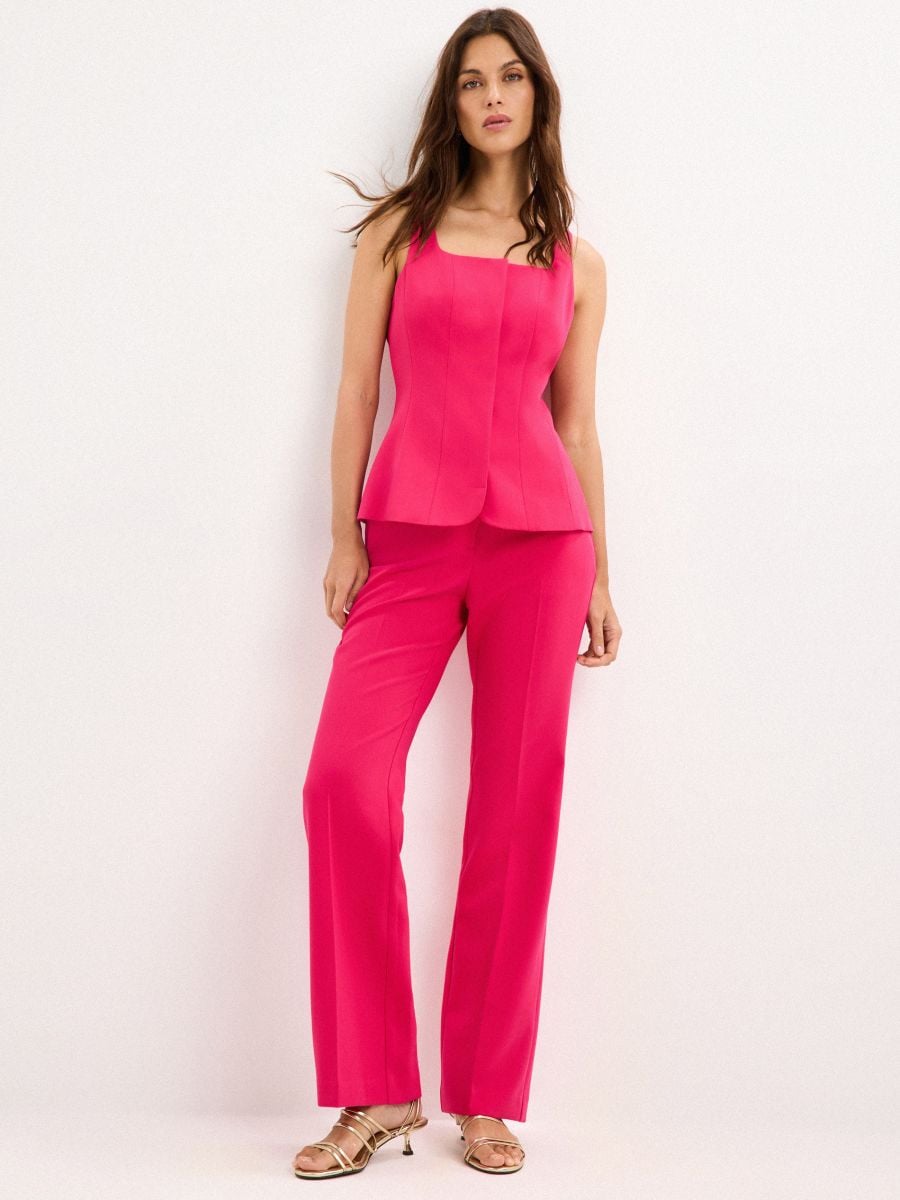 Pantaloni flare - Fucsia - MOHITO