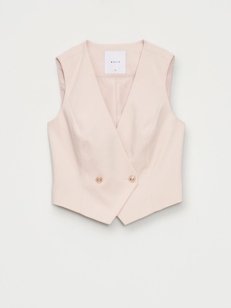 Vestă Vestă - Beige - MOHITO