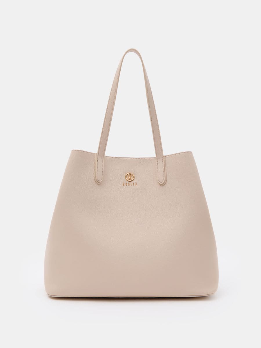 Geantă shopper - Beige - MOHITO