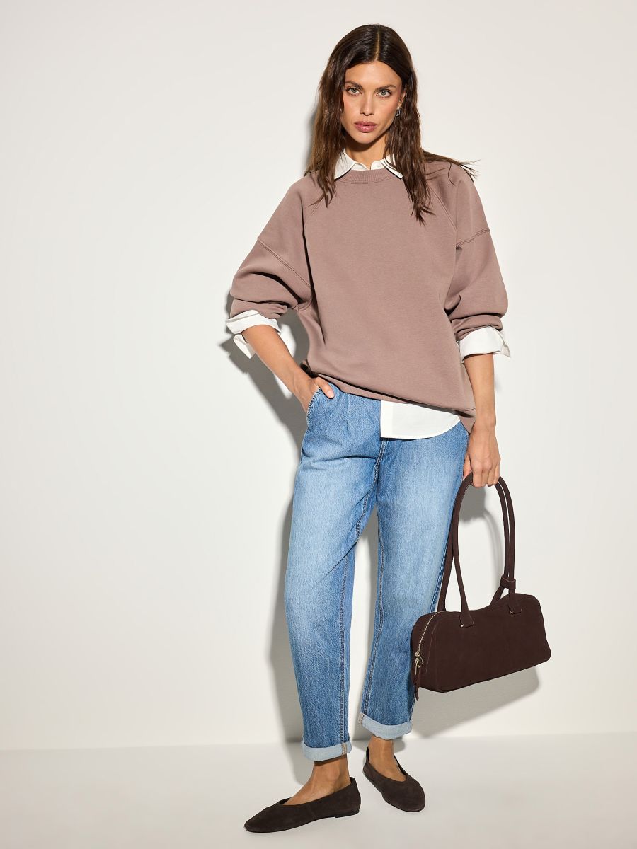 Jeansy chino slim z paskiem Jeansy chino slim z paskiem - niebieski - MOHITO