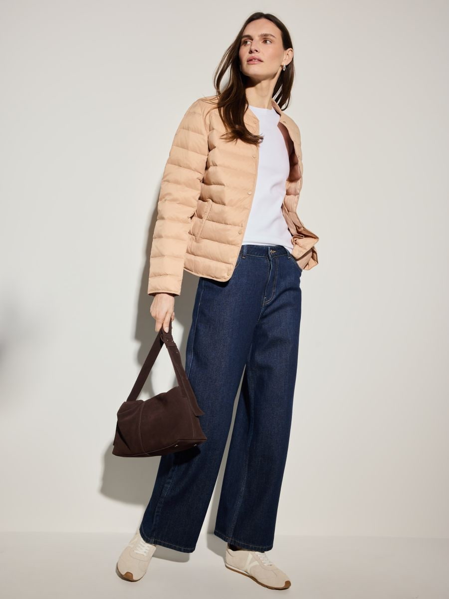 Dopasowany t-shirt - biały - MOHITO