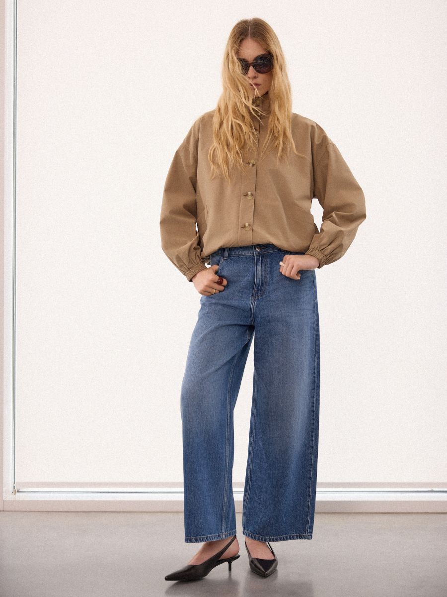 Jeansy baggy - niebieski - MOHITO