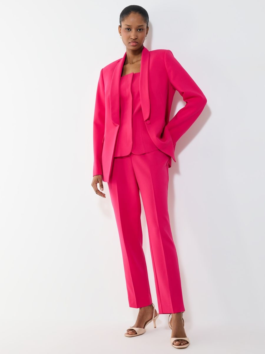 Różowe spodnie cygaretki - fuksjowy - MOHITO