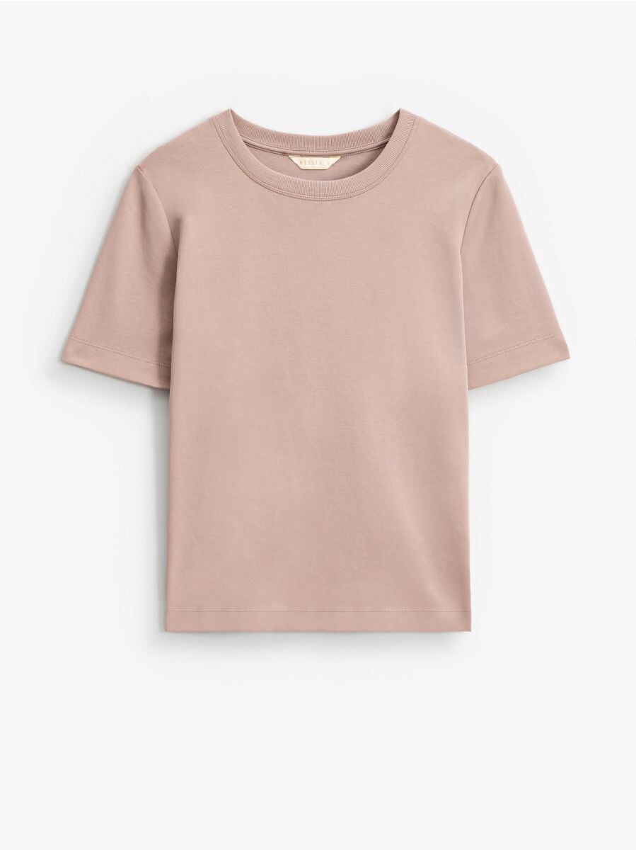 Tricou din bumbac Tricou din bumbac - Beige - MOHITO