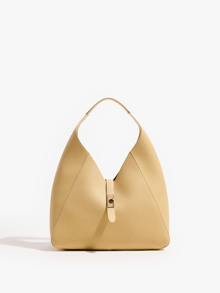 Masełkowa torebka na ramię - żółty - MOHITO