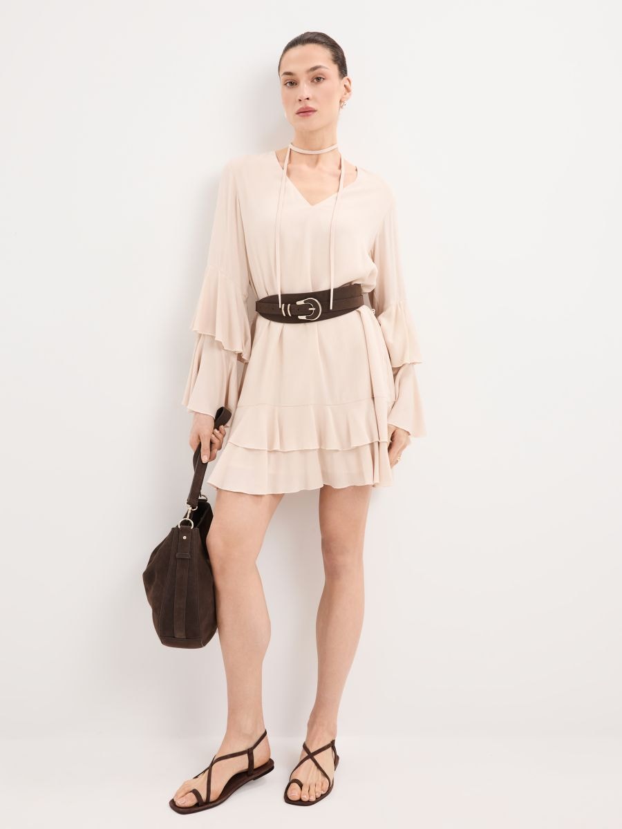 Rochie mini - Beige - MOHITO
