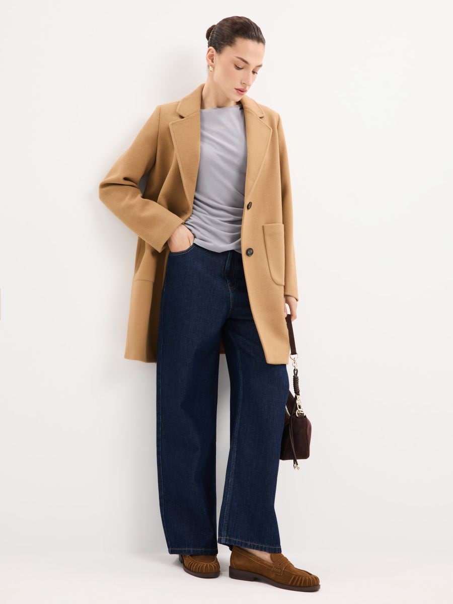 Bluză cu conținut ridicat de modal - Gri deschis - MOHITO