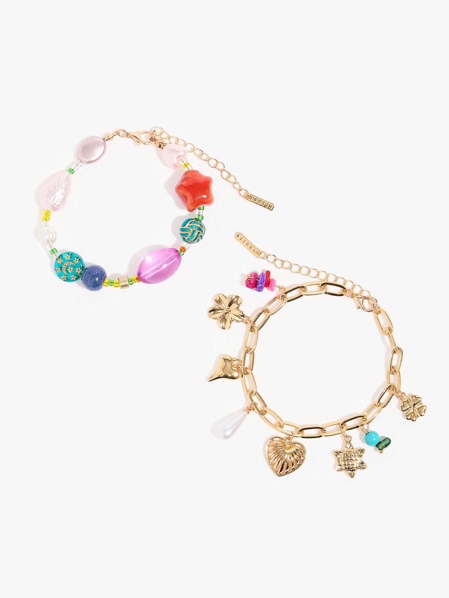 Zestaw bransoletek na rękę - wielobarwny - MOHITO