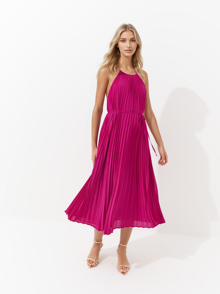 Sukienka midi - fioletowy - MOHITO