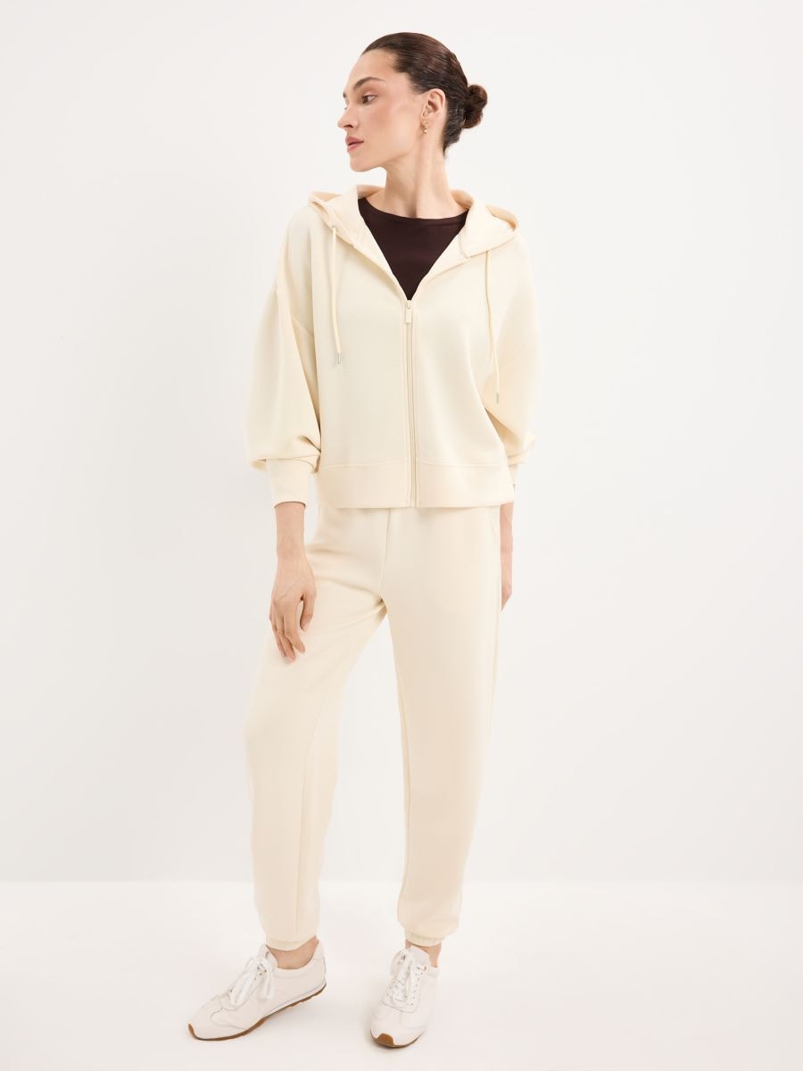 Masełkowa bluza z modalem - żółty - MOHITO