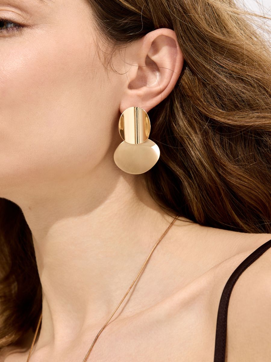 Cercei lungi, de ocazie - Auriu - MOHITO