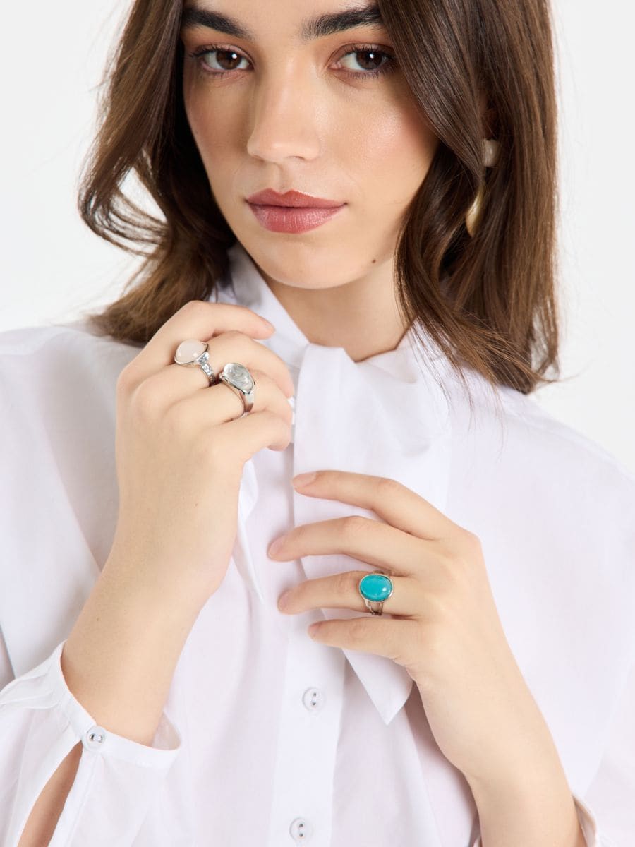 Zestaw pierścionków - wielobarwny - MOHITO