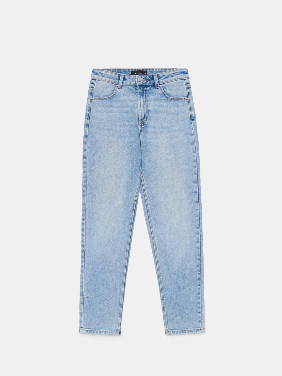 Jeansy mom - niebieski - MOHITO