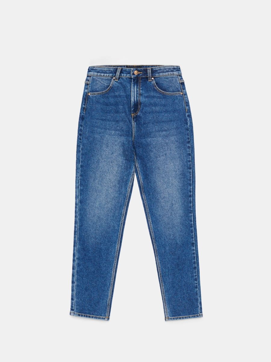 Blugi mom - Albastru - MOHITO