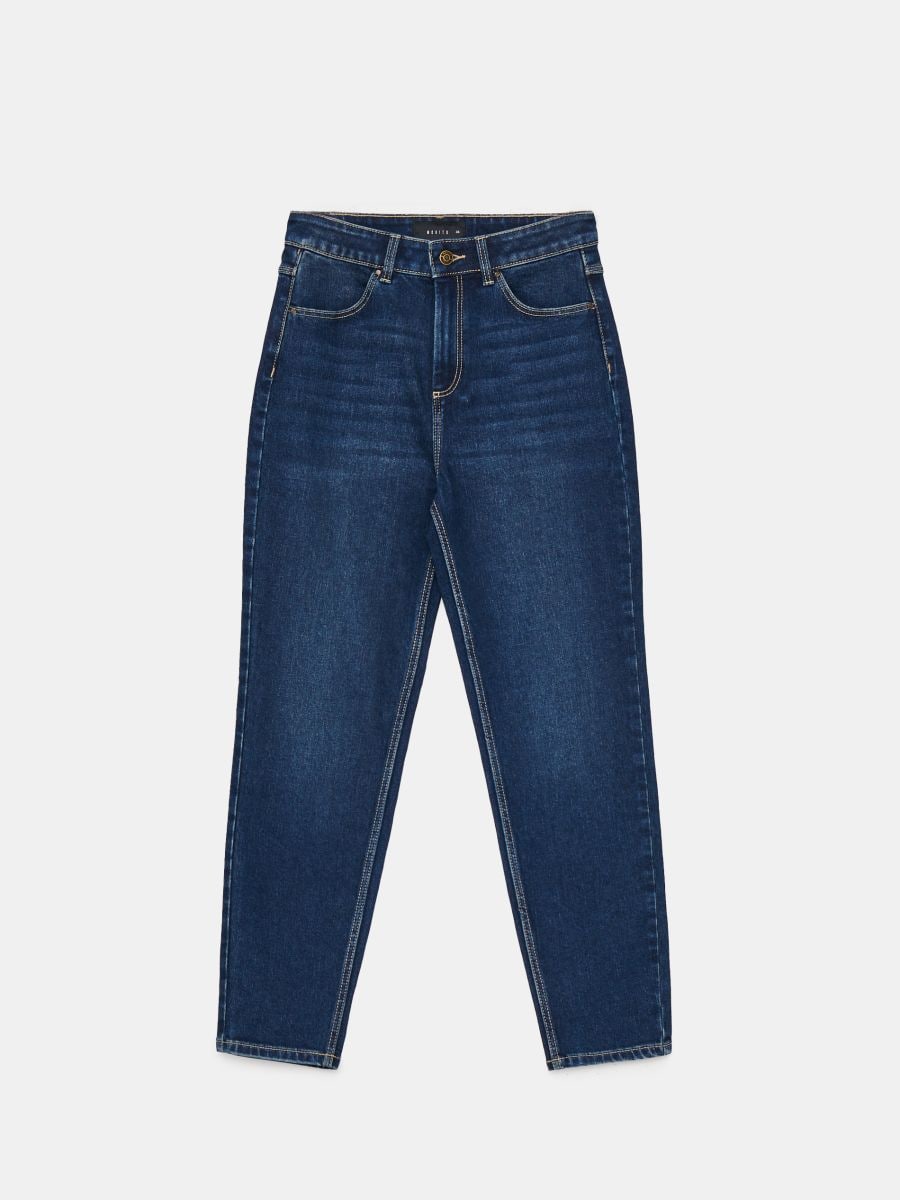 Blugi mom - Bleu marin - MOHITO