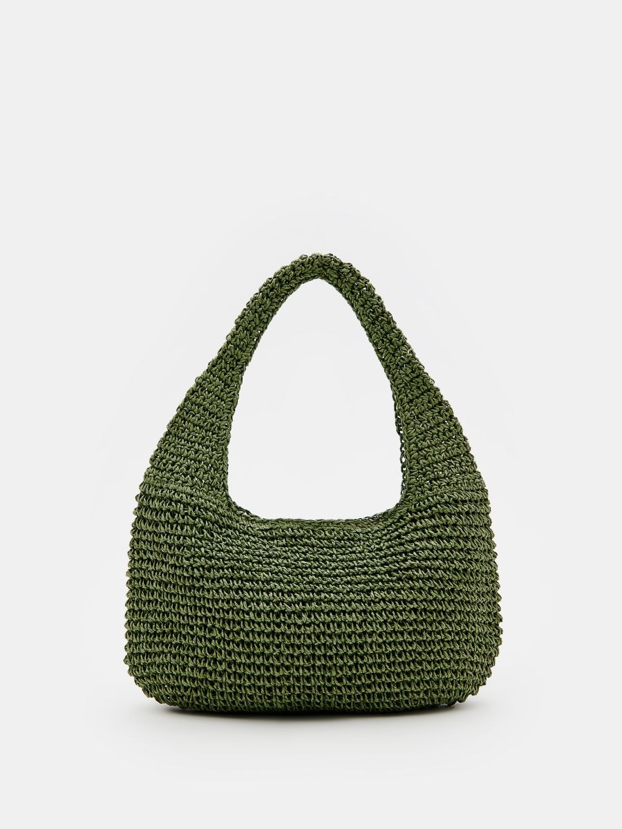 Torebka koszyk - oliwkowy - MOHITO