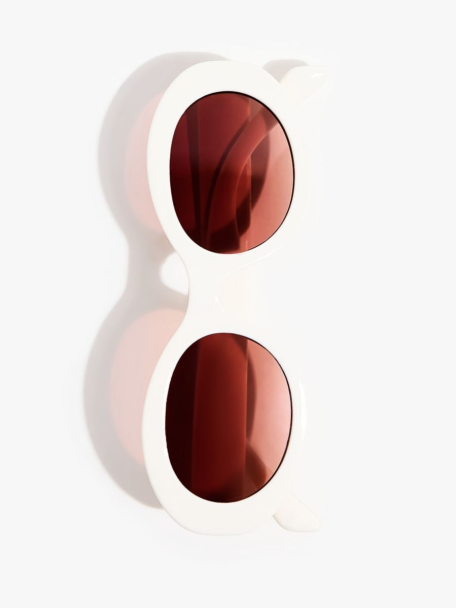 Okulary przeciwsłoneczne - kremowy - MOHITO