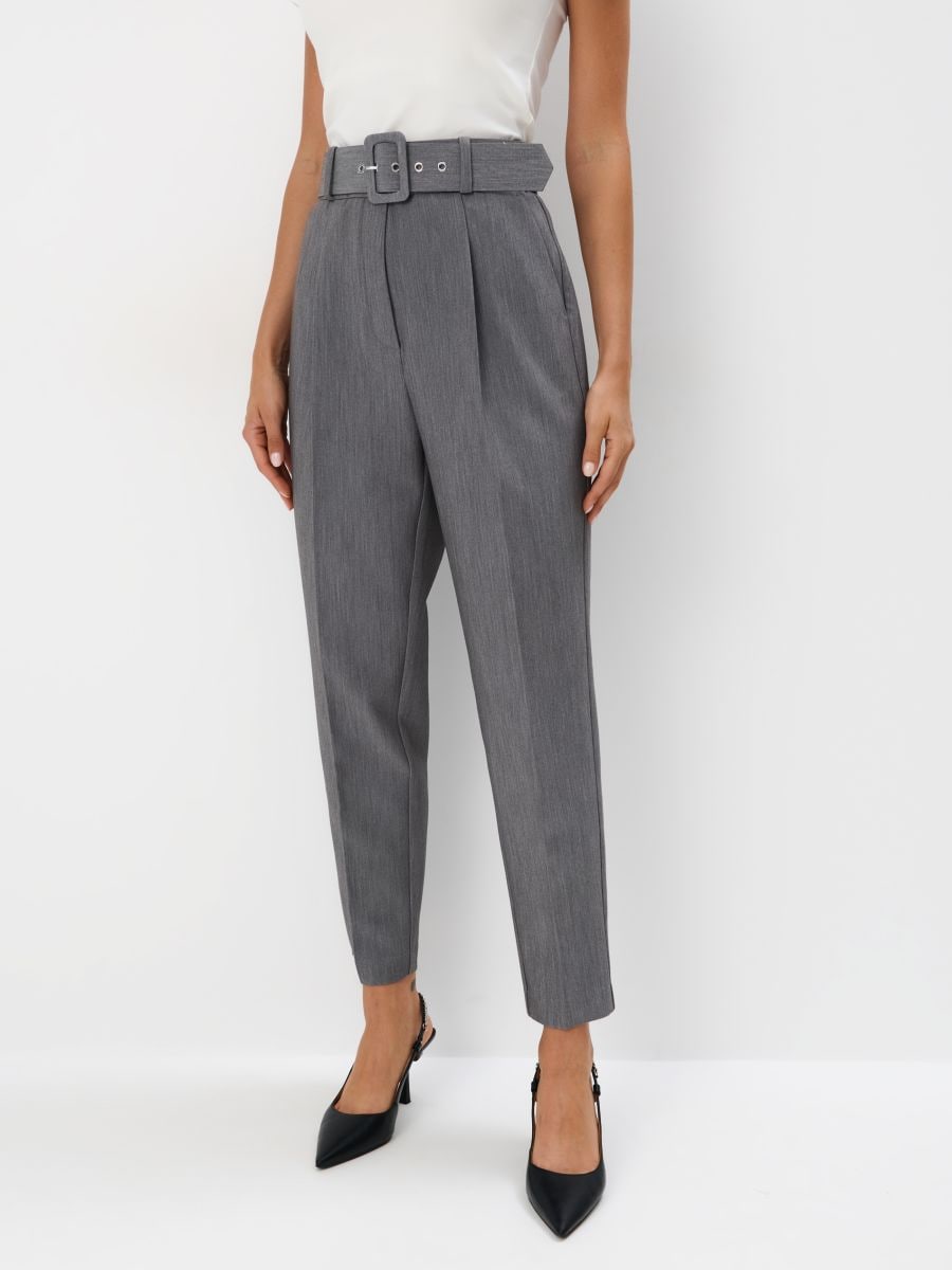 Karottenhose im Slim-Fit - Grau - MOHITO - 2