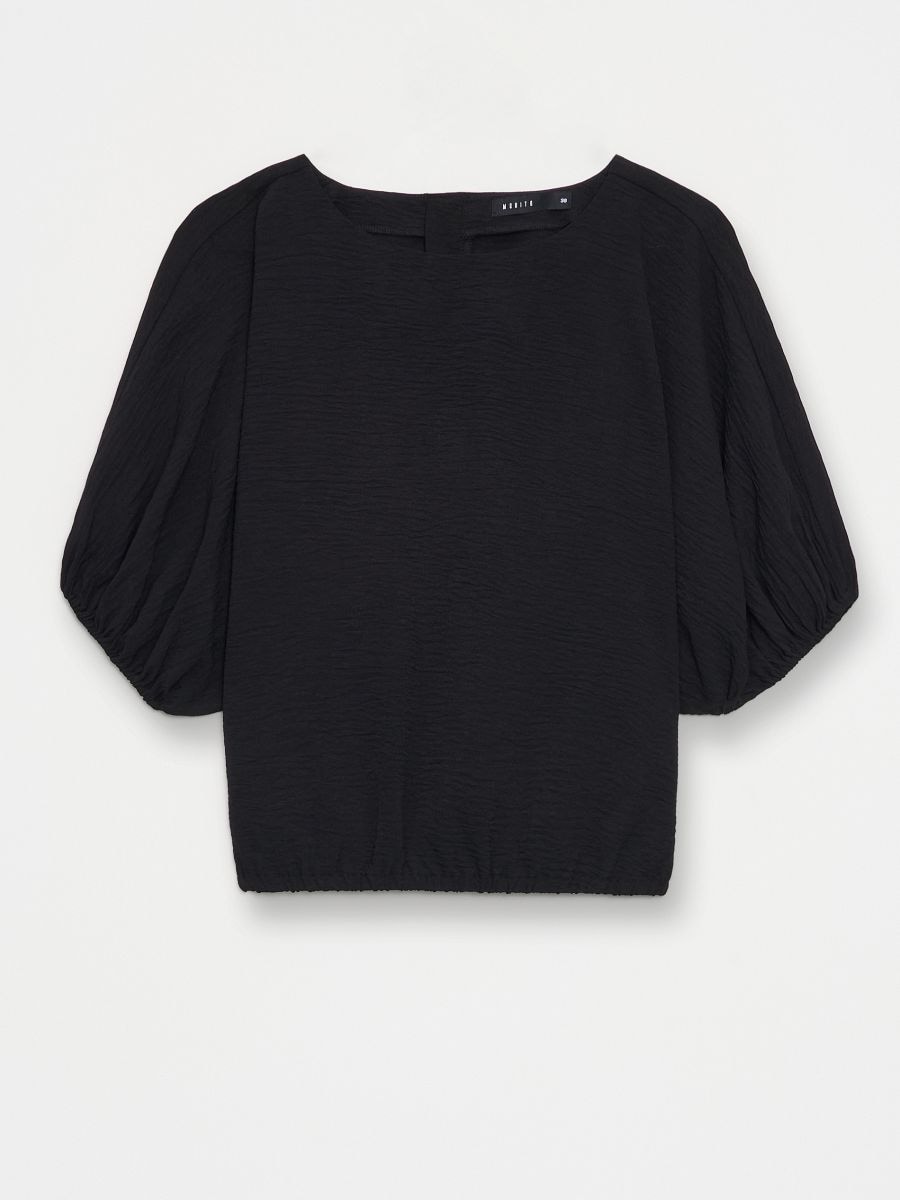 Bluză scurtă Bluză scurtă - Negru - MOHITO