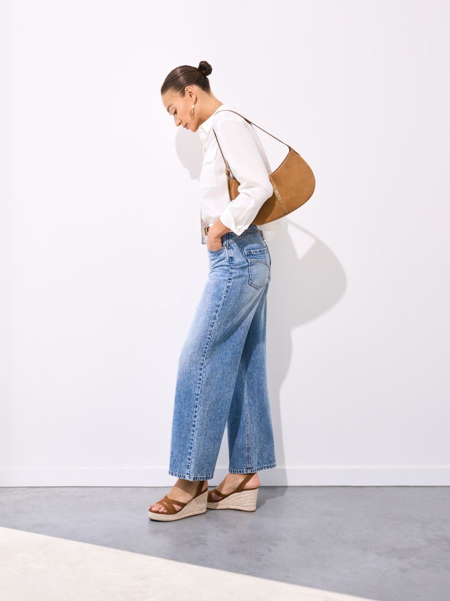 Sandale wedge - Ocru - MOHITO