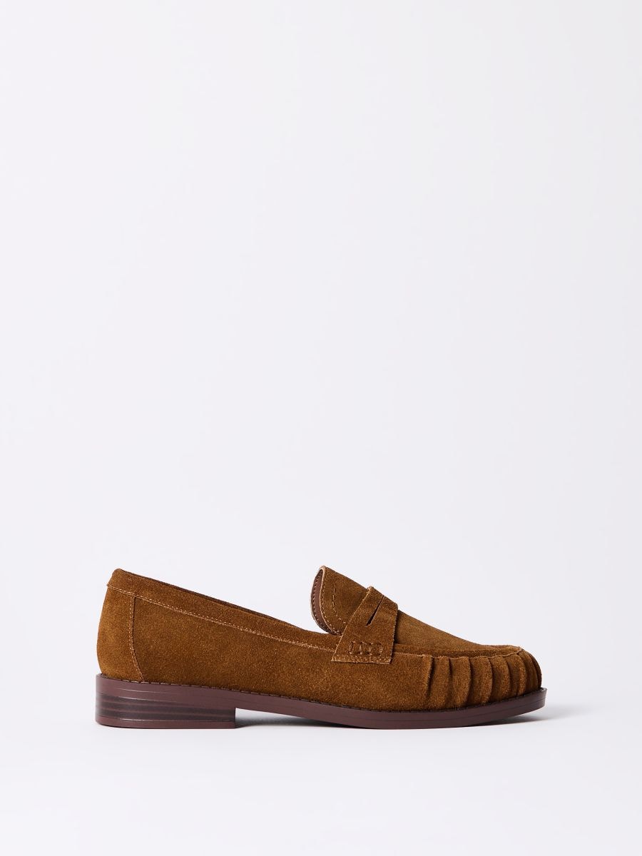 Loafers din piele - Ocru - MOHITO