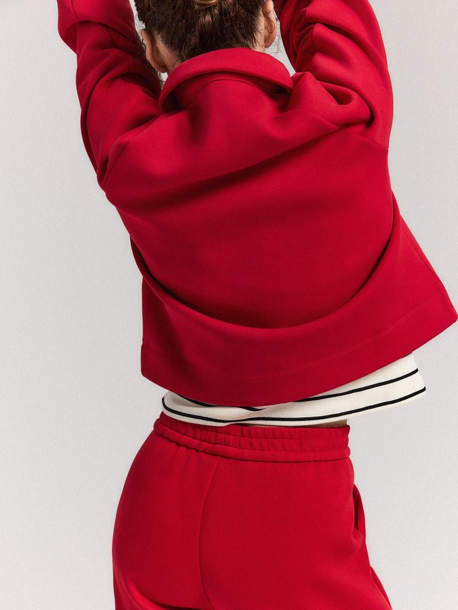 Spodnie dresowe - czerwony - MOHITO