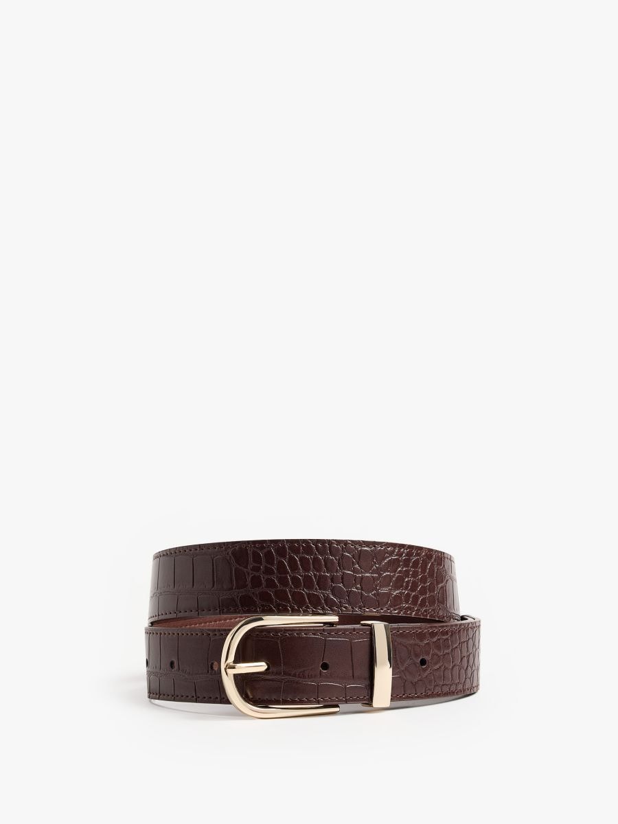 Cordon cu cataramă - Maro închis - MOHITO