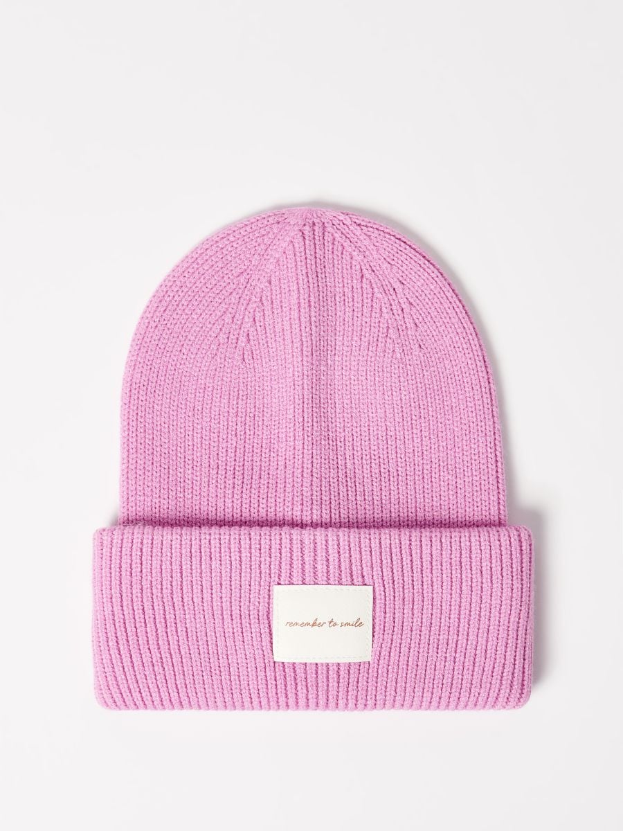 Pastelowa czapka beanie - różowy - MOHITO