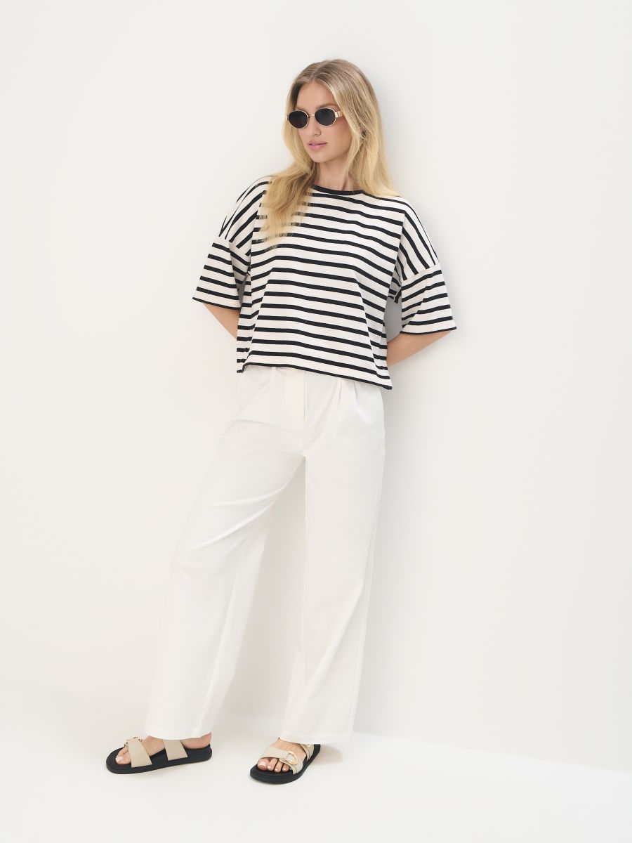 Широкі штани з поясом