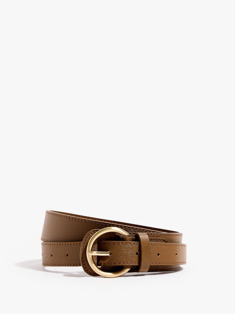 Pasek z klamrą - beżowy - MOHITO