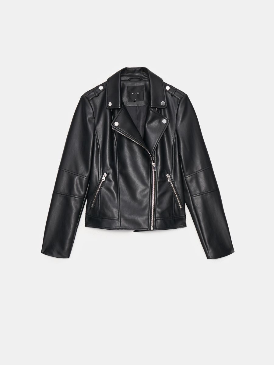 Kurtka ramoneska - czarny - MOHITO