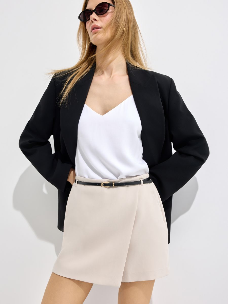 Pantaloni scurți-fustă - Beige - MOHITO