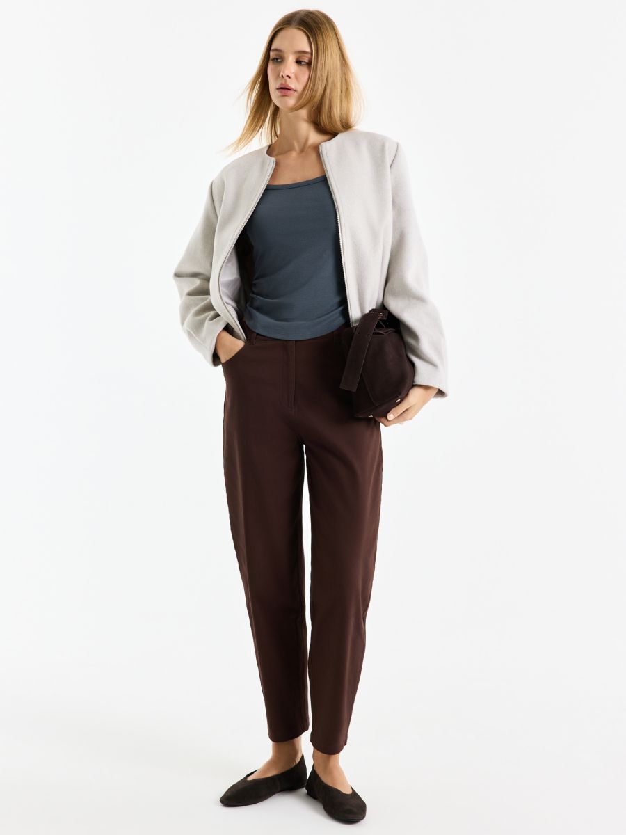 Kurtka bomberka z wełną - beżowy - MOHITO